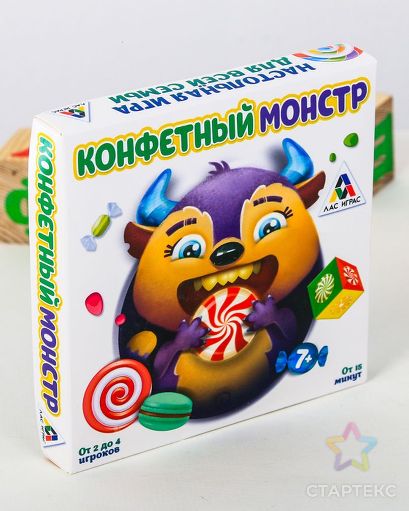 Настольная семейная игра «Конфетный монстр» - купить в Москве оптом и в  розницу по недорогой цене в интернет-магазине Стартекс (СМЛ0003635866)