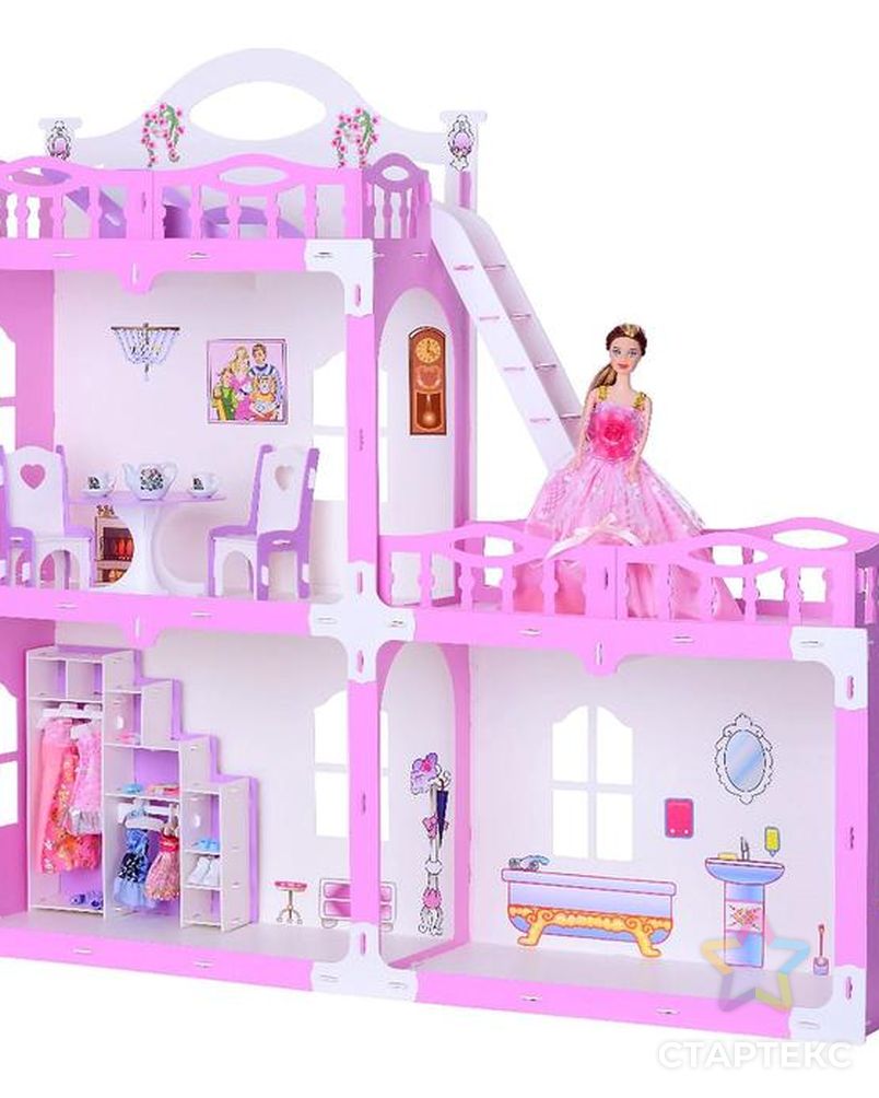 кукольный дом без мебели большой
