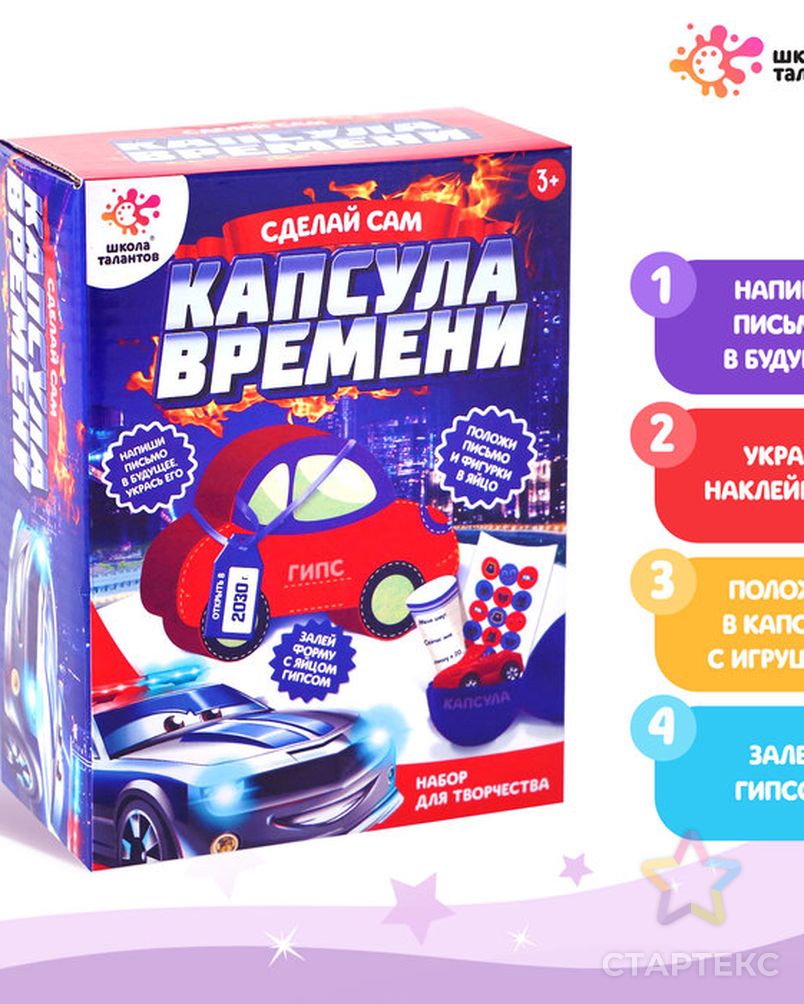 Капсула времени из гипса + игрушка-сюрприз «Машинка» - купить во  Владивостоке оптом и в розницу по недорогой цене в интернет-магазине  Стартекс ( СМЛ0004571439)