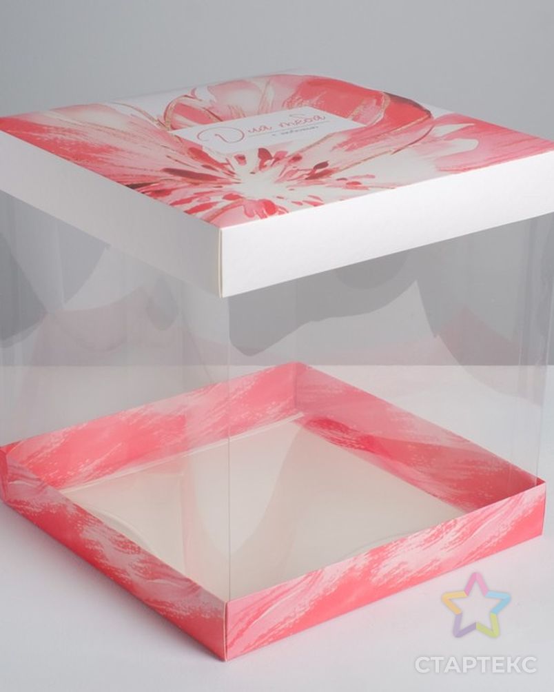 Прозрачные коробки для тортов