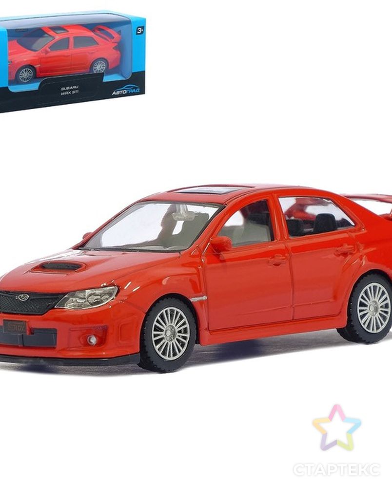 Машина металлическая SUBARU WRX STI, 1:43, цвет красный красного цвета -  купить во Владивостоке оптом и в розницу по недорогой цене в  интернет-магазине Стартекс (СМЛ0004840634)