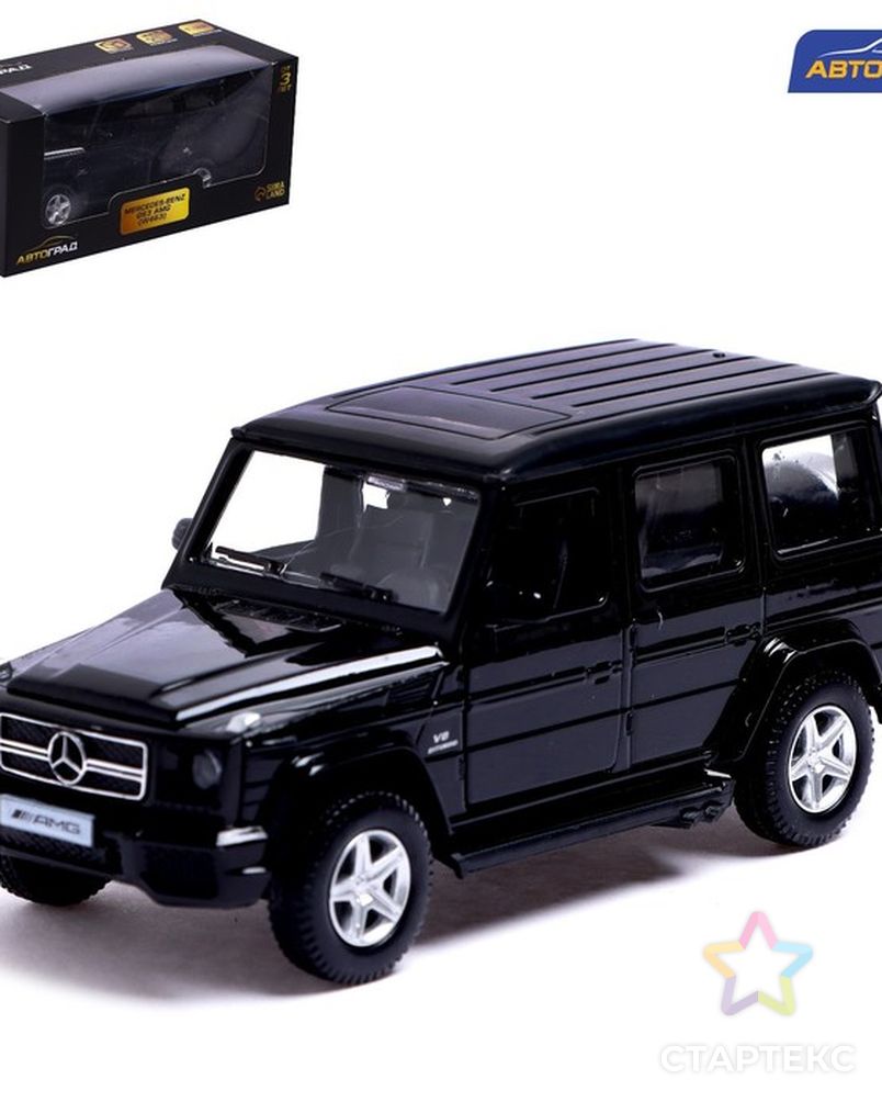 Машина металлическая MERCEDES-BENZ G63 AMG, 1:32, инерция, цвет черный