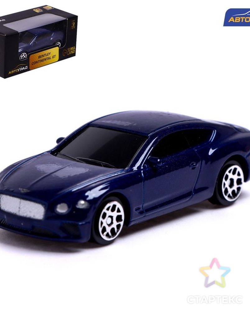 Машина металлическая BENTLEY CONTINENTAL GT, 1:64, цвет синий - купить в  Кирове оптом и в розницу по недорогой цене в интернет-магазине Стартекс  (СМЛ0007152985)