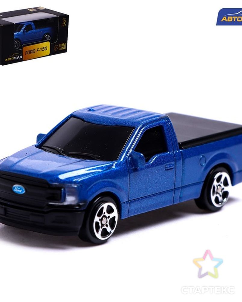 Машина металлическая FORD F-150, 1:64, цвет синий - СМЛ0007152992 - оптом  купить в Кирове по недорогой цене в интернет-магазине Стартекс