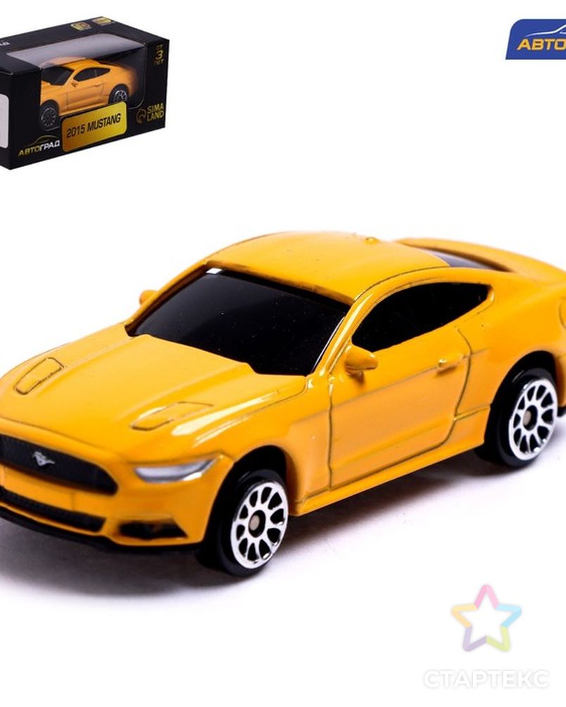 Машина металлическая FORD MUSTANG, 1:64, цвет желтый - купить в Москве  оптом и в розницу по недорогой цене в интернет-магазине Стартекс  (СМЛ0007152996)