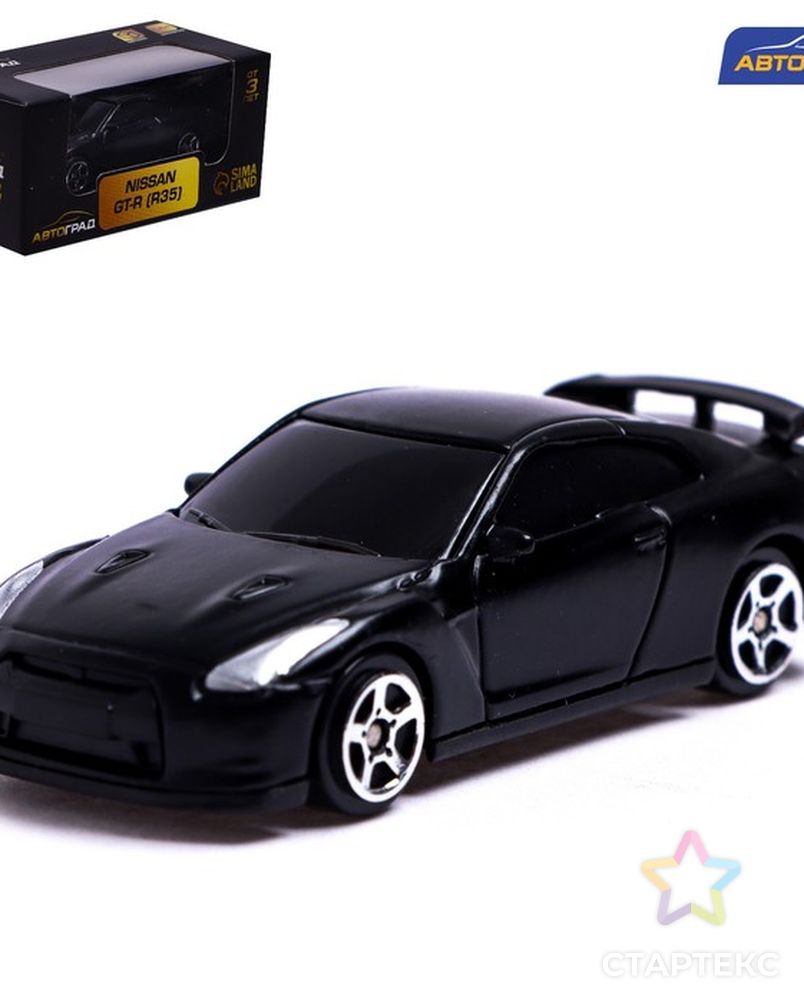 Машина металлическая NISSAN GT-R (R35),1:64, цвет черный матовый - купить в  Кирове оптом и в розницу по недорогой цене в интернет-магазине Стартекс  (СМЛ0007153010)