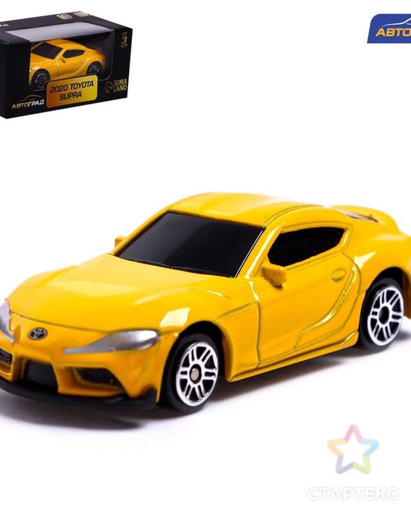 Машина металлическая TOYOTA SUPRA, 1:64, цвет желтый - купить во  Владивостоке оптом и в розницу по недорогой цене в интернет-магазине  Стартекс (СМЛ0007153012)