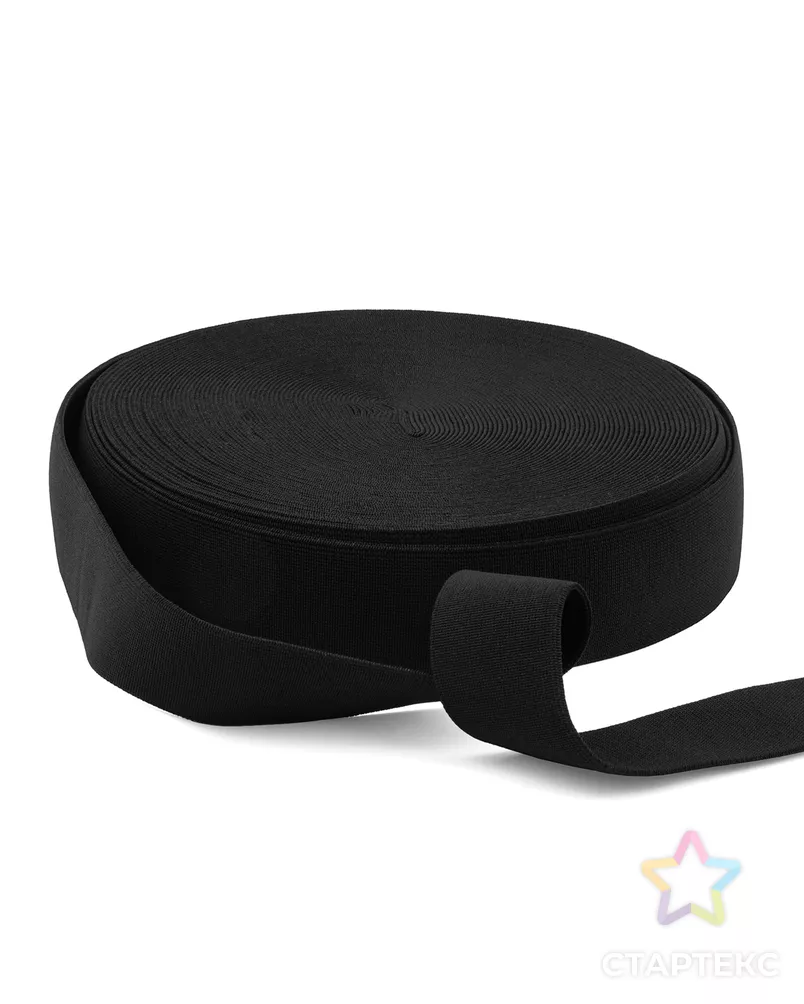 Резинка башмачная ш.4см; пл.33,6гр/м.п.(25м) черный арт. РБАШ-5-1-43165 - рис. 3