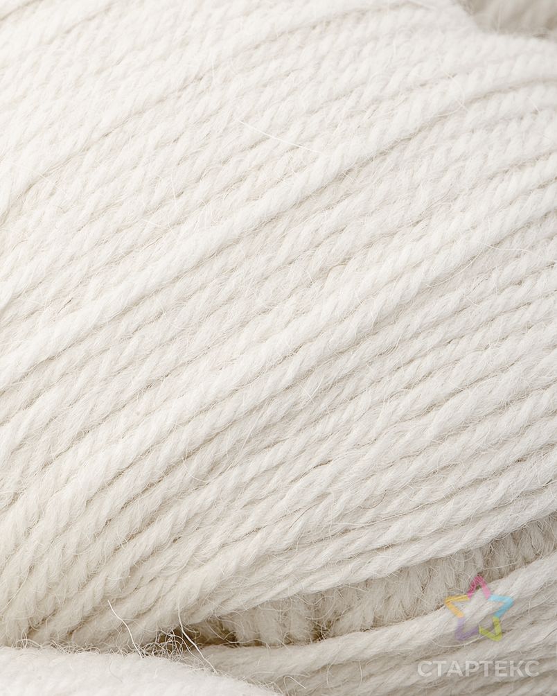 Пряжа для вязания ПЕХ "Перуанская альпака" (50% альпака, 50% меринос шерсть) 10х50г/150м цв.001 белый арт. ПА-7-1-39784