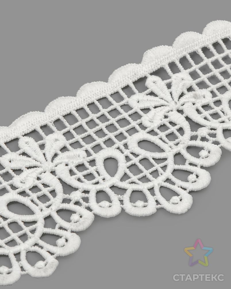 Кружево плетеное ш.6см 9м (белый) арт. КП-361-1-40033