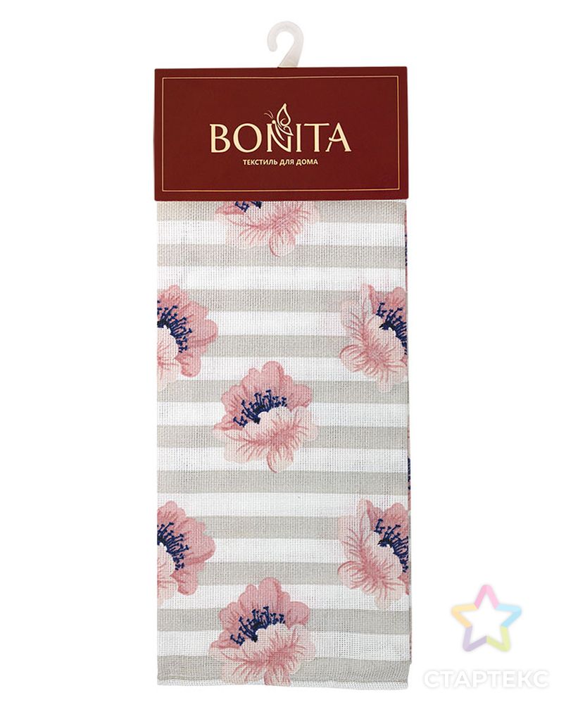 Полотенце 40*70 Bonita, рогожка, Маки разноцветный