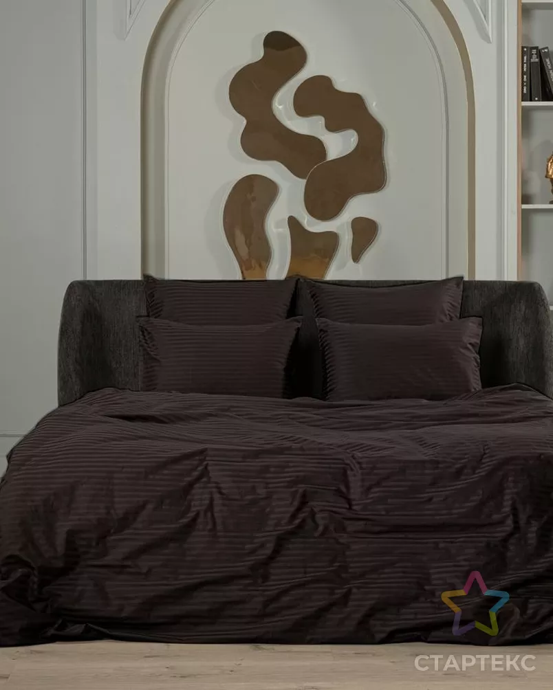 КПБ 2.0 Monocolor нав.50*70 м206.21.21кSM рис.4578-1 шоколад арт. ТДИВН-5889-1-ТДИВН0149707 - рис. 1