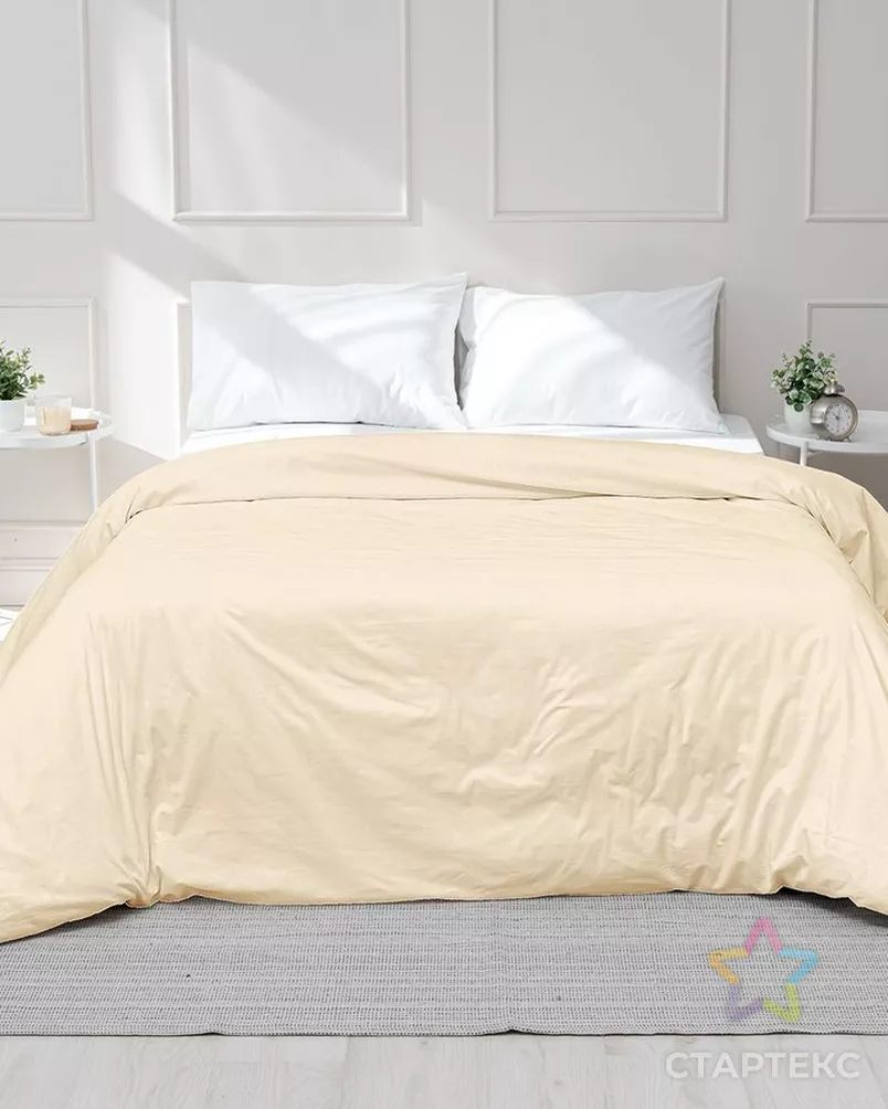 Пододеяльник 1.5 Monocolor м601.20.04SM 6156-1 кремовый арт. ТДИВН-5988-1-ТДИВН0155677 - рис. 1