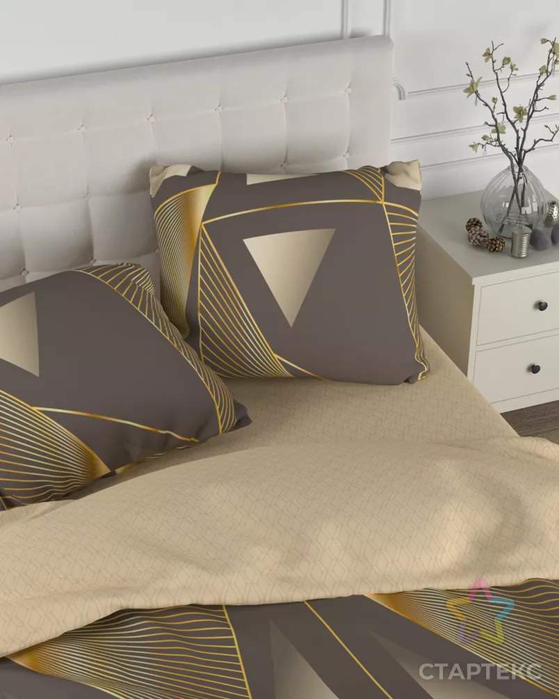 КПБ 2.0 макси Для SNOFF сатин м205.21.04SТ рис.6257-1+6257а-1 Хинако арт. ТДИВН-6195-1-ТДИВН0156669 - рис. 1