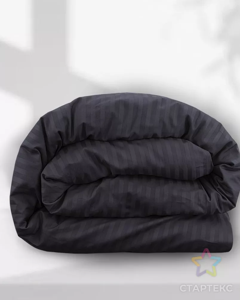 Пододеяльник 2.0 Монохром сатин-страйп на молнии м602.21.04SM рис.4185а-1 арт. ТДИВН-4698-1-ТДИВН0146347 - рис. 2