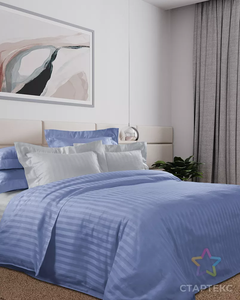 Индиго КПБ 2,0 спал с евро прост. 2 нав арт LK3325UV арт. ТЕКСД-26907-1-ТЕКСД0026908 - рис. 1