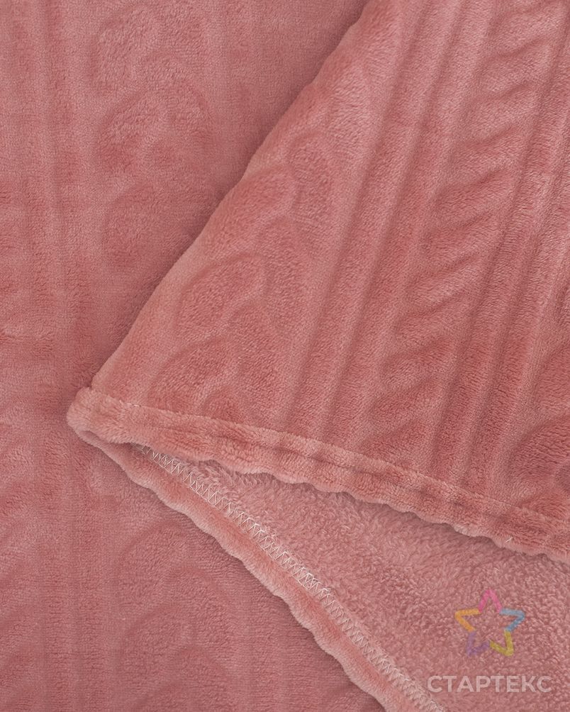 Плед TexRepublic Lux Косичка Фланель Евро Розовый арт. ТКТЛ-268-1-ТКТЛ0017767