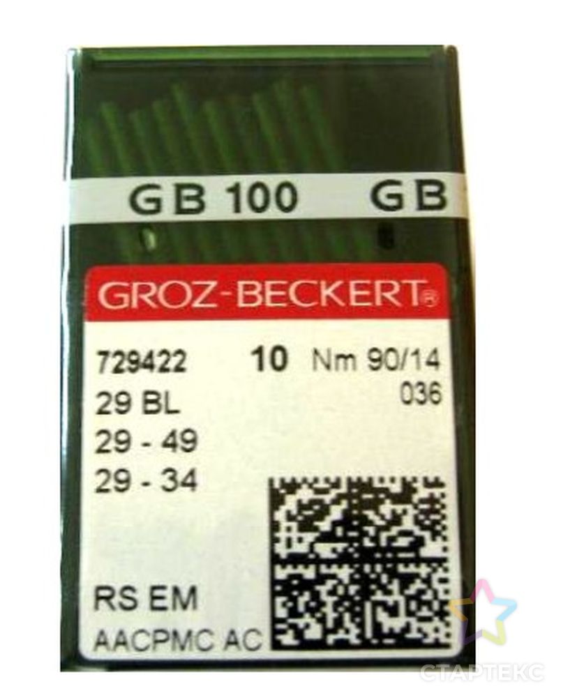 Игла Groz-beckert 29 BL (LWx6T) № 80/12 - купить в Кирове оптом и в розницу  по недорогой цене в интернет-магазине Стартекс (ТМ-0006295)