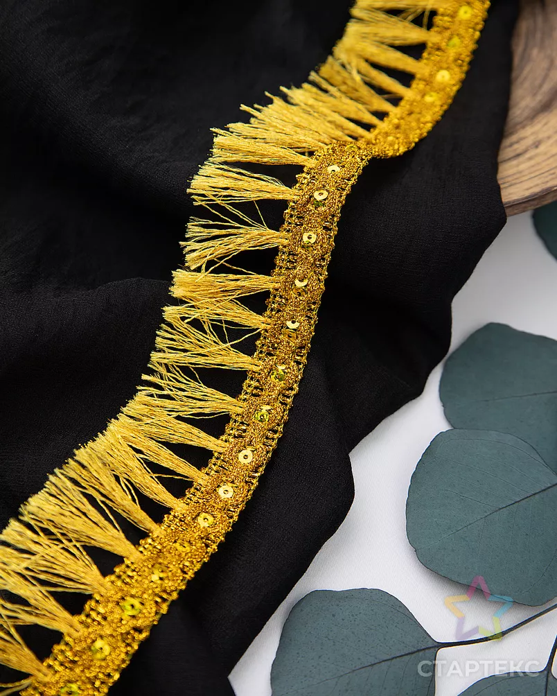 Бахрома металлизированная ш.4,5см (уп.13,7м) арт. БДМ-12-1-33180.001 - рис. 7