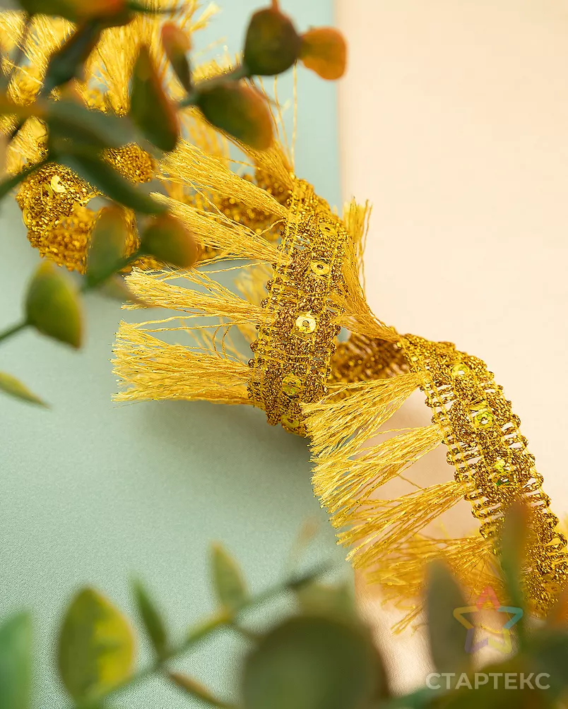 Бахрома металлизированная ш.4,5см (уп.13,7м) арт. БДМ-12-1-33180.001 - рис. 8