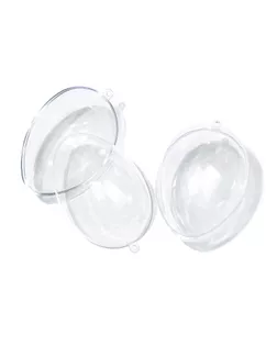 Яйцо пластиковое прозрачное половинками д.11 см арт. МГ-7398-1-МГ0561057