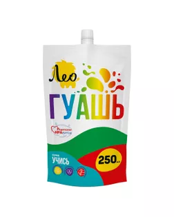Краска гуашь "Лео" "Учись" группа 2 LGD-250 250 мл 614 зеленая/ green арт. ГММ-116898-1-ГММ101263199374