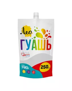 Краска гуашь "Лео" "Учись" группа 4 LGD-250 250 мл 102 белая/ white арт. ГММ-116900-1-ГММ101263573374