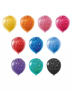 Купить Фольгированные шары "BOOMZEE" BPRS-30 Набор воздушных шаров с рисунком 30 см 10 шт. звездочки арт. ГММ-115555-1-ГММ107672909344 оптом в Караганде