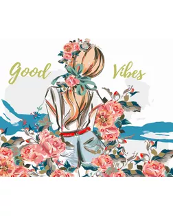 "ФРЕЯ" PNB/C1 Холст для раскрашивания по номерам 50 х 40 см СК/Распродажа №43 "Ветер в волосах" арт. ГММ-113277-3-ГММ108173637824