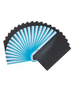 "Expert Complete" Classic Папка-скоросшиватель с цветным корешком A4 120/160 мкм песок 20 шт. черный/голубой 2106108 арт. ГММ-119808-3-ГММ109245354084