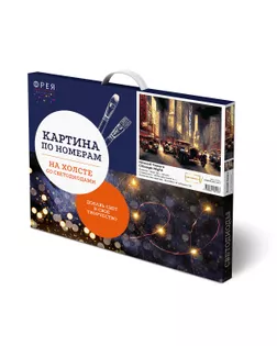 "ФРЕЯ" PNB/PLDD-247 Набор для раскрашивания по номерам ( со светодиодами ) 50 х 40 см "Ночной Чикаго" арт. ГММ-116853-1-ГММ111284756874
