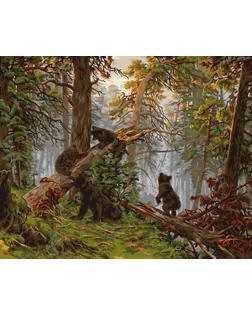 "ФРЕЯ" GTG-PNB/PL-199 Набор для раскрашивания по номерам 40 х 50 см По мотивам картины Шишкина И. И. «Утро в сосновом лесу». 1889. Фрагмент арт. ГММ-116950-1-ГММ113186530914