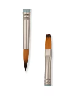 Кисть синтетика "VISTA-ARTISTA" 50130-8 двусторонняя круглая/плоская 5 шт короткая ручка №08 арт. ГММ-116765-1-ГММ115649127314