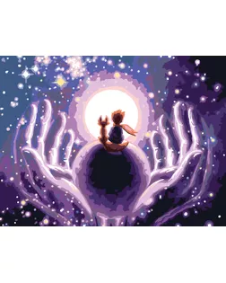 "ФРЕЯ" PNB/PMDD-242 Набор для раскрашивания по номерам ( со светодиодами ) 40 х 30 см "Маленькая вселенная" арт. ГММ-116865-1-ГММ119249712394