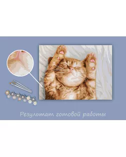 "ФРЕЯ" PNB/PM-243 Набор для раскрашивания по номерам 40 х 30 см "Сладкий сон котика" арт. ГММ-116867-1-ГММ120346076444