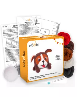 "Miadolla" WT-0149 "Щенок Тошка" набор для валяния  арт. ГММ-119644-1-ГММ121969542914