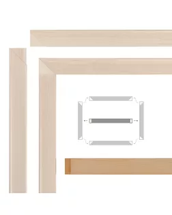 "VISTA-ARTISTA" Планка для подрамника средняя VAMB-40 40 см 4 шт. средняя арт. ГММ-117883-1-ГММ122988433214