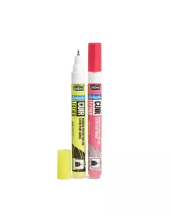 "PEBEO" Набор маркеров по коже Setacolor 0.7 2 цв. перо круглое 295686 FLUORESCENT арт. ГММ-118629-1-ГММ123674961984