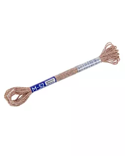 Нитки для вышивания мулине NM металлик 100% полиэстер 12 x 6 м M-52 белый/красный/золотистый арт. ГММ-118065-6-ГММ124117356294