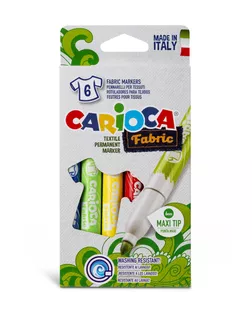 "Carioca" Фломастеры для ткани Fabric Liner 6 цв 40956 арт. ГММ-116228-1-ГММ124120422584