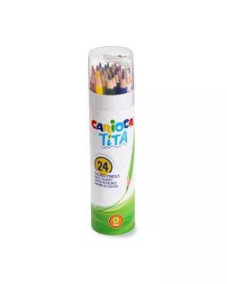 "Carioca" "Tita" Карандаши цветные пластиковые заточенный 24 цв. 43341 арт. ГММ-116217-1-ГММ124191345034