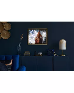 "ФРЕЯ" PNB/PLDD-244 Набор для раскрашивания по номерам ( со светодиодами ) 50 х 40 см "Фейерверк над Биг-Беном" арт. ГММ-116871-1-ГММ124500944394