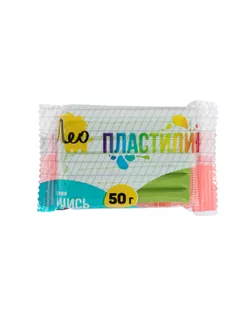 "Лео" "Учись" Пластилин классический, группа 2 LNMC-50 50 г ( в пакете ) 10 шт 1 цв. салатовый/light green арт. ГММ-118547-2-ГММ125151437384