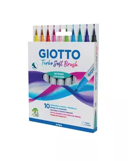 "Giotto" Набор фломастеры Turbo Soft Brush 10 цв F426800 арт. ГММ-117778-1-ГММ125219312084