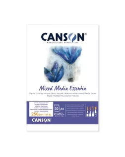 "Canson" Альбом для акварели ESSENTIA MIX MEDIA 250 г/м2 21 х 29.7 см склейка с одной стороны 30 л. C31414P000 арт. ГММ-117850-1-ГММ125558354644