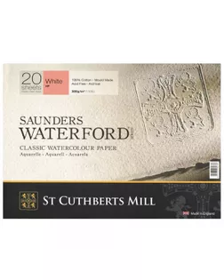 "St. Cuthberts Mill" Альбом для акварели 300 г/м2 26 х 36 см склейка с одной стороны 20 л. T45930001011D мелкозернистая арт. ГММ-117861-1-ГММ125630796714