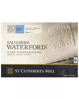"St. Cuthberts Mill" Альбом для акварели CP 300 г/м2 18 х 26 см склейка с одной стороны 20 л. T46330001011B среднезернистая арт. ГММ-117863-1-ГММ125639279414