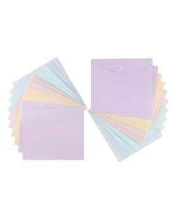 "Expert Complete" Trend Pastel "Pastel" Папка-конверт для тетрадей с кнопкой A5+ 180 мкм диагональ 20 шт. ассорти 2104011 арт. ГММ-119064-1-ГММ130154952474
