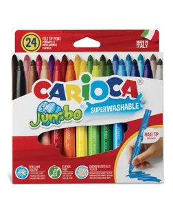 "Carioca" Фломастеры Jumbo 24 цв 40570 арт. ГММ-117428-1-ГММ132317962654