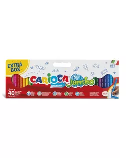 "Carioca" Фломастеры Jumbo 40 цв 41258 арт. ГММ-117412-1-ГММ132327656004